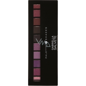 Gabriella Salvete Palette 10 Shades eyeshadow palette with mirror and applicator 05 Violet 12 g
