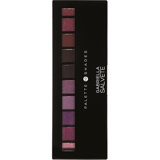 Gabriella Salvete Palette 10 Shades eyeshadow palette with mirror and applicator 05 Violet 12 g