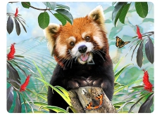 3D Postcard- Panda Red 16 x 12 cm