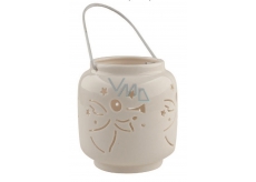 Lucerne porcelain white with angel 9.4 cm