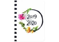 DIARY B6 18 months Photo of flowers H