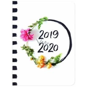 Albi Diary weekly 18 months 2019 - 2020 Flowers 2.5 cm x 17 cm x 1.3 cm