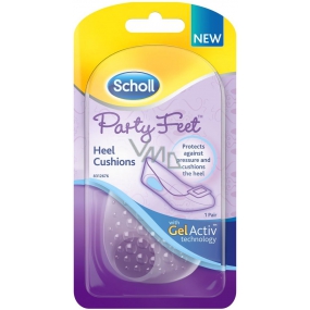 Scholl Party Feet Heel Cushions gel pads under the heel, for shoes with a flat sole 1 pair