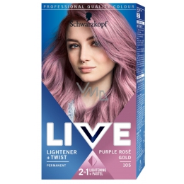 Schwarzkopf Live Lightener Twist Hair Color 105 Purple Rose Gold