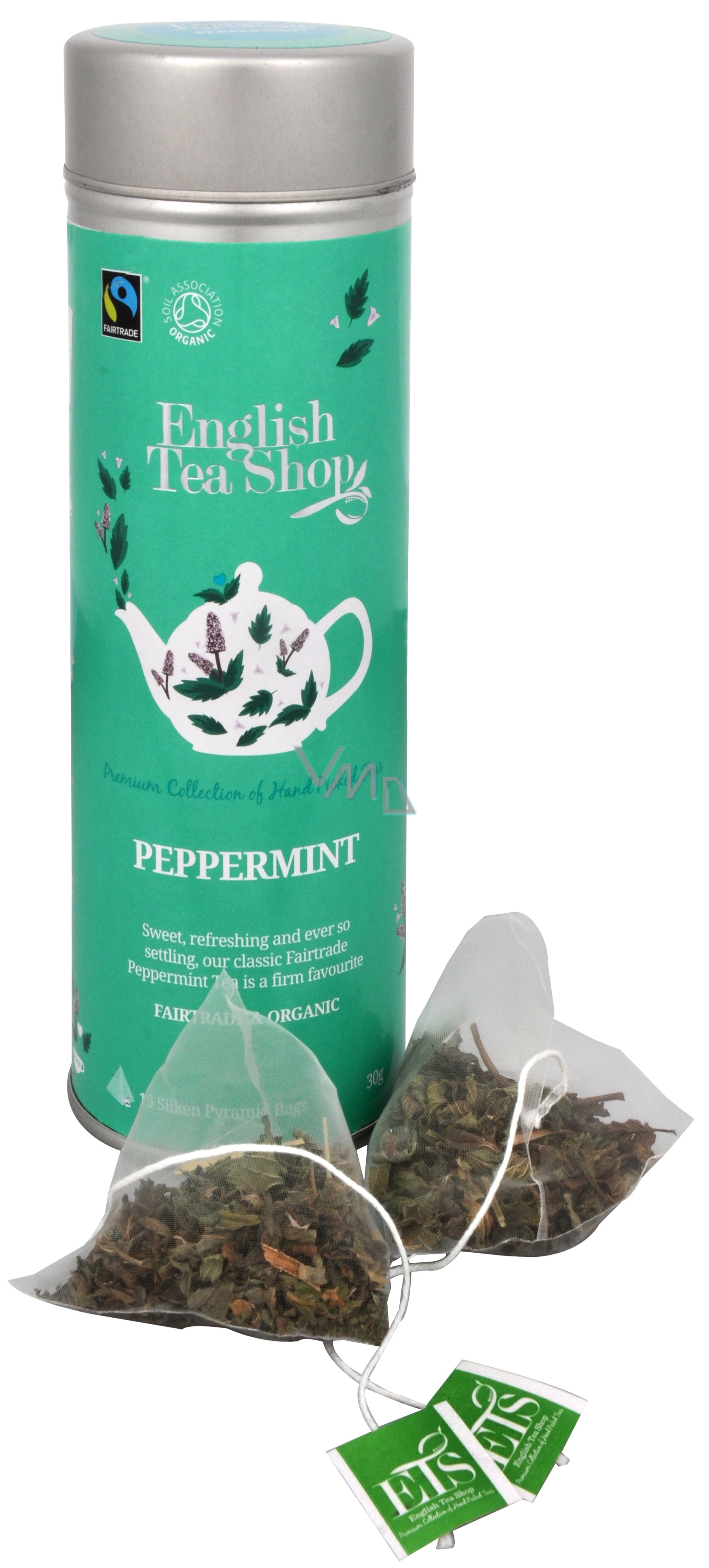 English Tea Shop Bio Pure mint 15 pieces of biodegradable tea pyramids