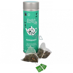 English Tea Shop Bio Pure mint 15 pieces of biodegradable tea pyramids in a recyclable tin can 30 g