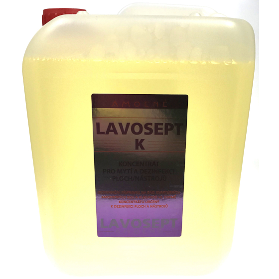 Lavosept K Lemon disinfection of surfaces and tools washing concentrate for professional use more than 75% alcohol 5 l canister