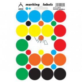 Arch Self-Adhesive Labeling Dots 25 mm Multicolor 17.5 x 12 cm