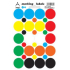 Arch Self-adhesive Labeling Dots 25 mm Multicolor 17.5 x 12 cm