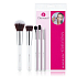Dermacol Liquid Make-up Brush + Powder Brush + Eyeshadow Brush + Eyeshadow and Detail Brush + Blending Brush, set of cosmetic brushes with natural bristles