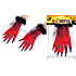 Rappa Halloween Red gloves for adults 1 pair