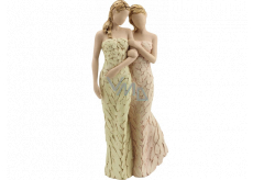 Arora Design My sister, my friend figures of two sisters who support each other Resin figurine 28 cm