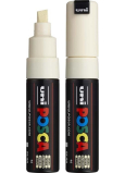 Posca Universal acrylic marker with wide, cut tip 8 mm Cream PC-8K