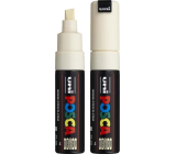 Posca Universal acrylic marker with wide, cut tip 8 mm Cream PC-8K