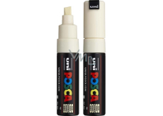 Posca Universal acrylic marker with wide, cut tip 8 mm Cream PC-8K