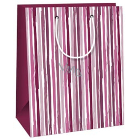 Ditipo Gift paper bag 18 x 10 x 22,7 cm Pink stripes