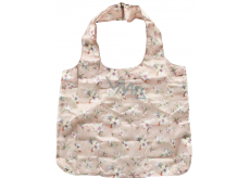 Albi Original Handbag Pink flower, can carry up to 10 kg, 45 x 65 cm