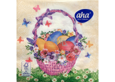 Aha Paper Napkins 3 layers 33 x 33 cm 20 pieces Easter purple cupcake with eggs