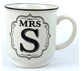 Albi Ceramic tin with Mrs S inscription 320 ml