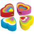 Ditipo Heart heart-shaped eraser 3,5 x 3 cm different colours