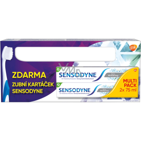 Sensodyne Extra Whitening fluoride toothpaste 2 x 75 ml + toothbrush, set