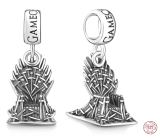 Charm Sterling silver 925 Game of Thrones Iron Throne, bracelet pendant, movie