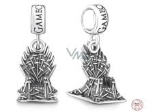 Charm Sterling silver 925 Game of Thrones Iron Throne, bracelet pendant, movie