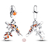 Charm Sterling silver 925 King of Glory Gongsunli umbrella with maple leaf pendant on bracelet symbol