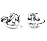 Charm Sterling silver 925 Sloth, bead on bracelet animal
