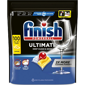 Finish Ultimate All in 1 Lemon dishwasher tablets, 100 pcs