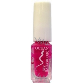 Ocean Decorative Art decorating nail polish shade 18 pink 5 ml