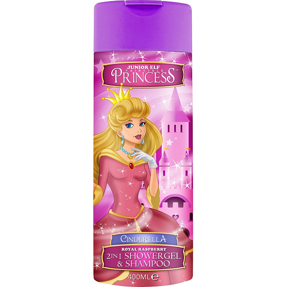 Disney Princess - Cinderella 2-in-1 Shower Gel and Bath Shampoo Pink 400 ml