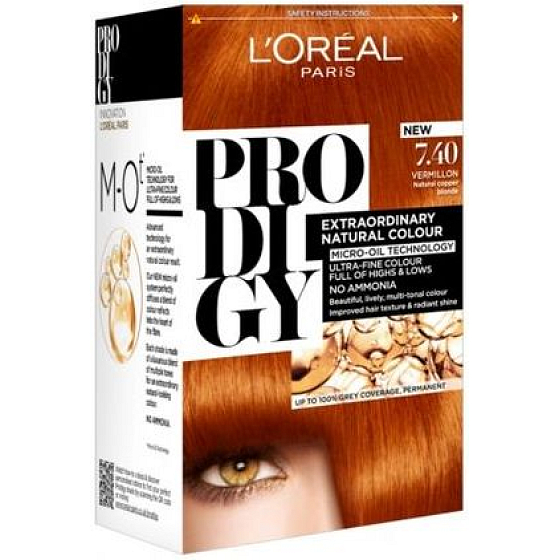 Loreal Prodigy Hair Color 7.40 Blonde Copper
