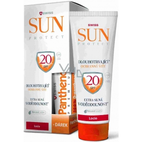 SunProtect Swiss SPF20 waterproof sunscreen 250 ml + Premium Panthenol 10% after sun gel 50 ml