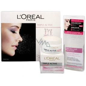 Loreal Paris Triple Active daily moisturizing cream for dry and sensitive skin 50 ml + Sublime Soft micellar water 200 ml, cosmetic set