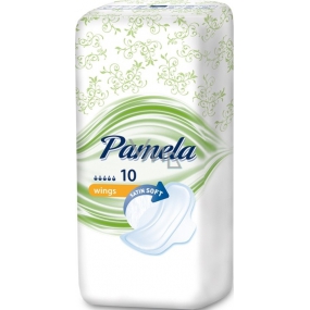 Pamela Wings Satin Soft sanitary towels with wings 10 pieces