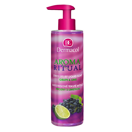 Dermacol Aroma Ritual Grapes with lime Antistress hand soap 250 ml