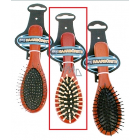 Profiline Wood Hair brush wooden plastic tips white 22 cm
