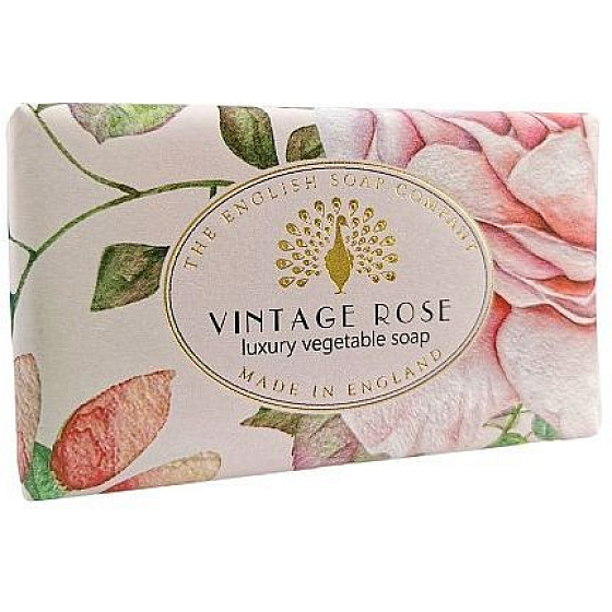 English Soap Blooming Rose natural perfumed soap with shea butter 190 g