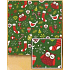 Nekupto Gift wrapping paper 70 x 200 cm Christmas Green, owls