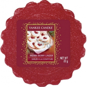 Yankee Candle Merry Berry Linzer - Linzer Scented wax for aroma lamp 22 g
