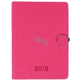 Albi Diary 2019 weekly with metal buckle Red 13,2 x 18 x 1,5 cm