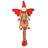 Angel in striped tights with a heart standing 37 cm