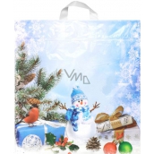 Press Plastic bag 43,5 x 46 cm Snowman, bird, gift