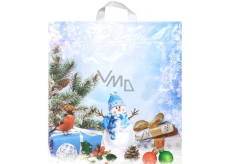 Press Plastic bag 43,5 x 46 cm Snowman, bird, gift