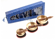 Tibetan bowl 3 pieces in blue gift box