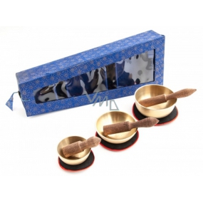 Tibetan bowl 3 pieces in a blue gift box