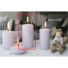 Lima Ice pastel candle purple cylinder 60 x 120 mm 1 piece