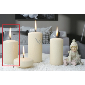 Lima Ice pastel candle creme cylinder 60 x 90 mm 1 piece