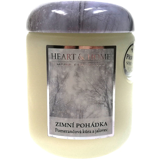 Heart & Home Winter's Tale Soy scented candle medium burns up to 30 hours 115 g